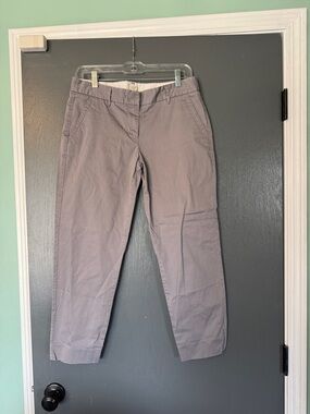J. Crew Women’s Office Wear Cotton Chinos in Lavender Grey